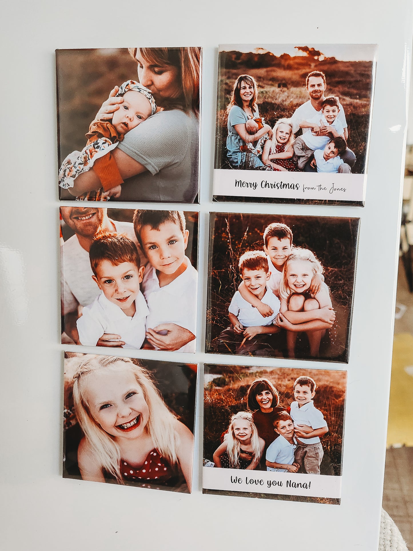Button Square Magnets LARGE