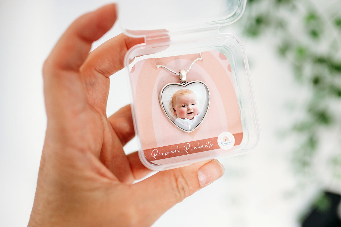 Personal Heart Glass Pendant