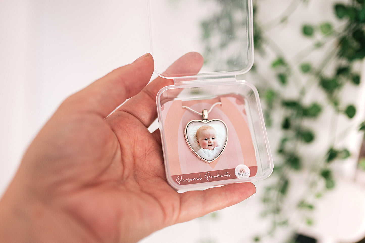 Personal Heart Glass Pendant